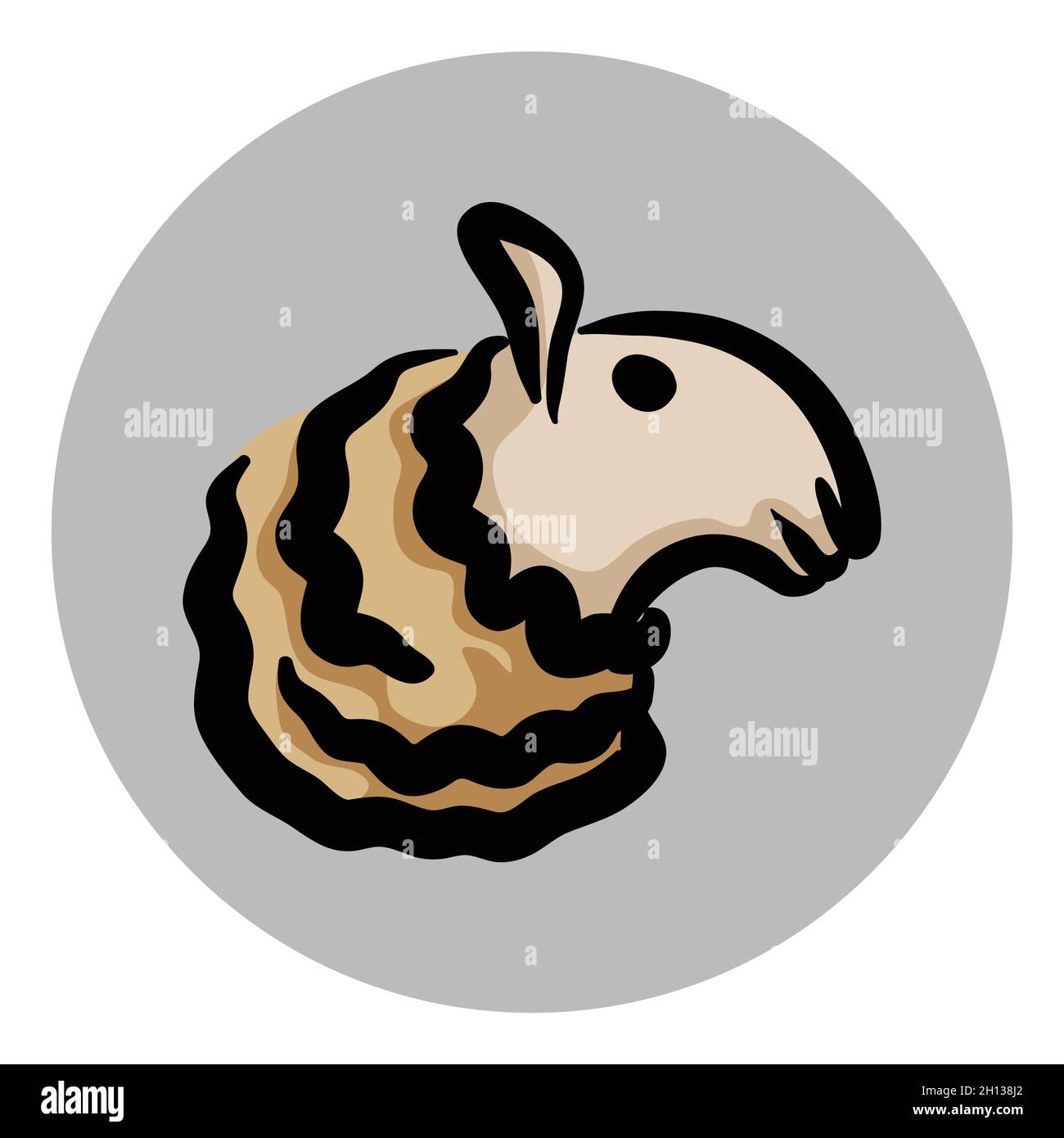 Sheep head icon Stock Vector