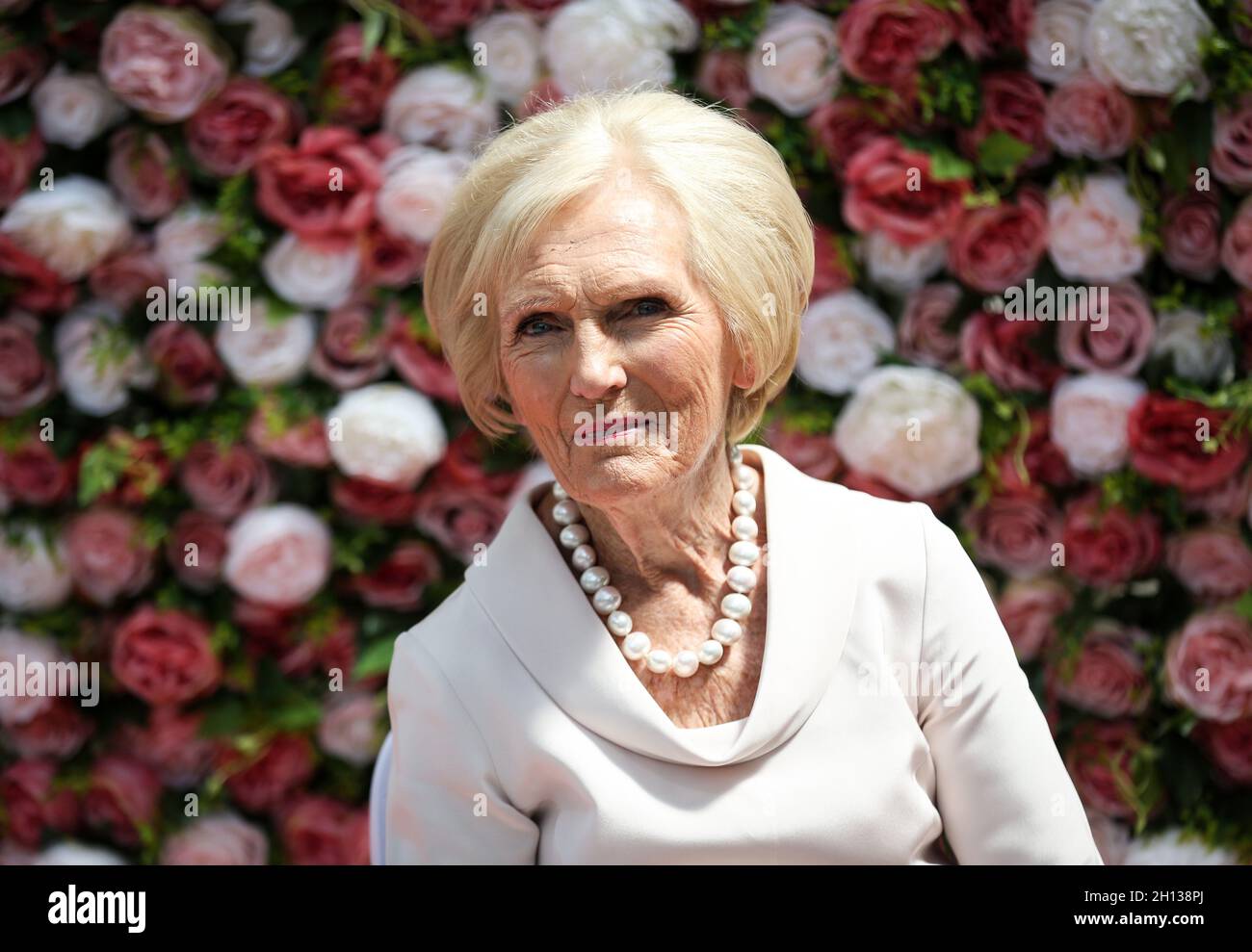 File photo dated 01/07/18 of Dame Mary Berry who has revealed she underwent surgery for a broken hip after tripping over in her garden. Issue date: Saturday October 16, 2021. Stock Photo