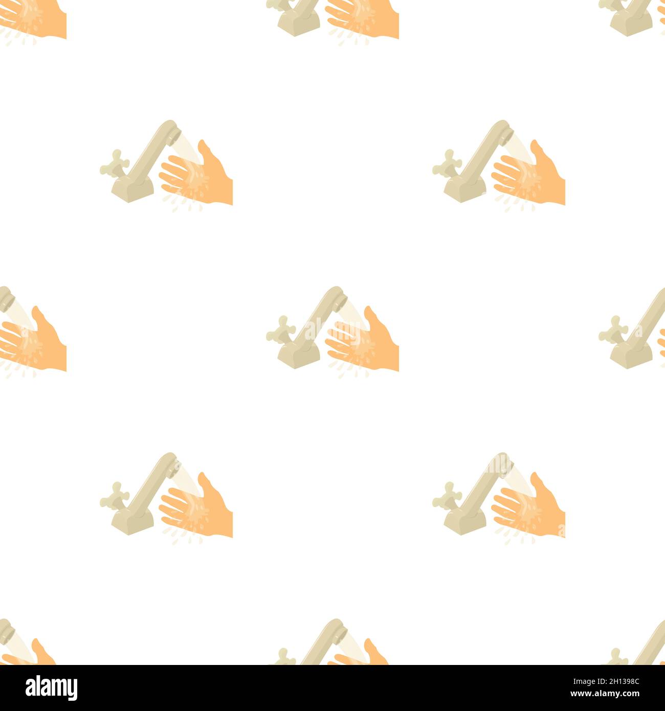 Wash hand pattern seamless background texture repeat wallpaper geometric vector Stock Vector