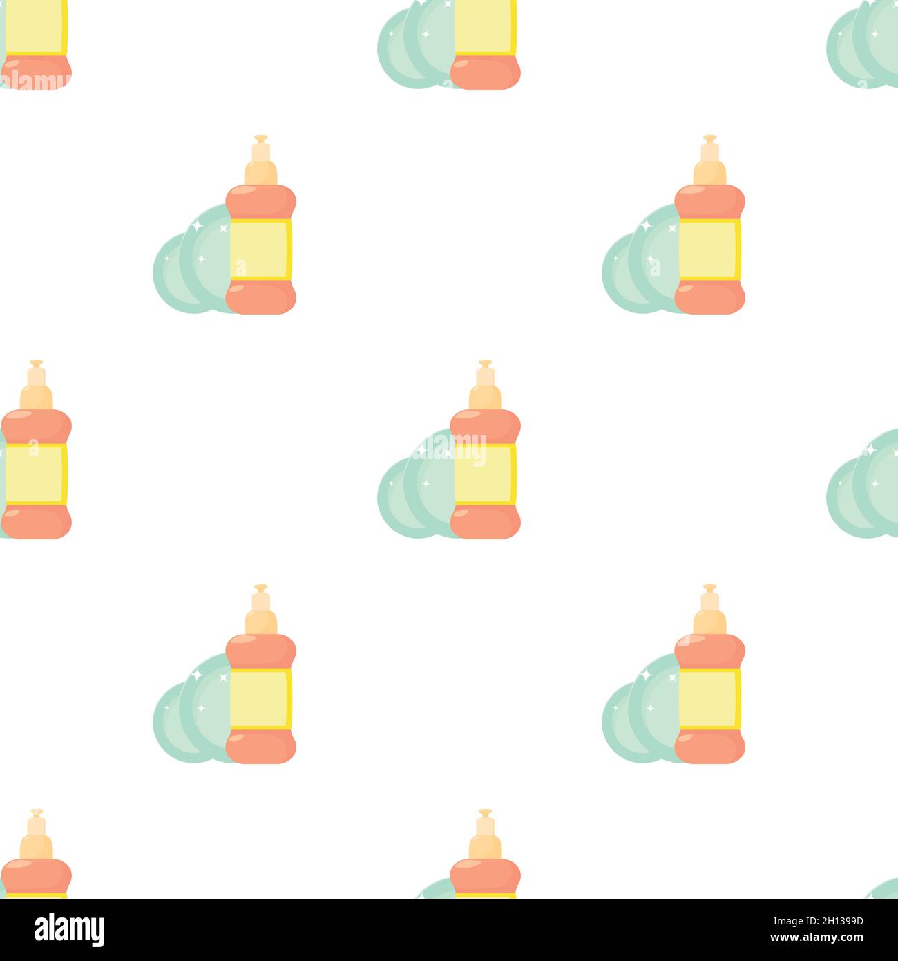 Dischwashing liquid pattern seamless background texture repeat wallpaper geometric vector Stock Vector
