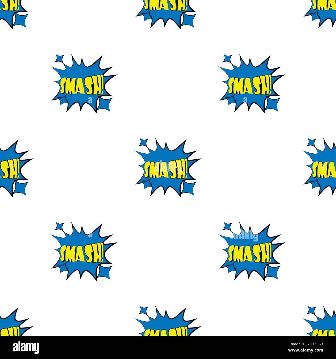 Smash, explosion speech bubble pattern seamless background texture ...