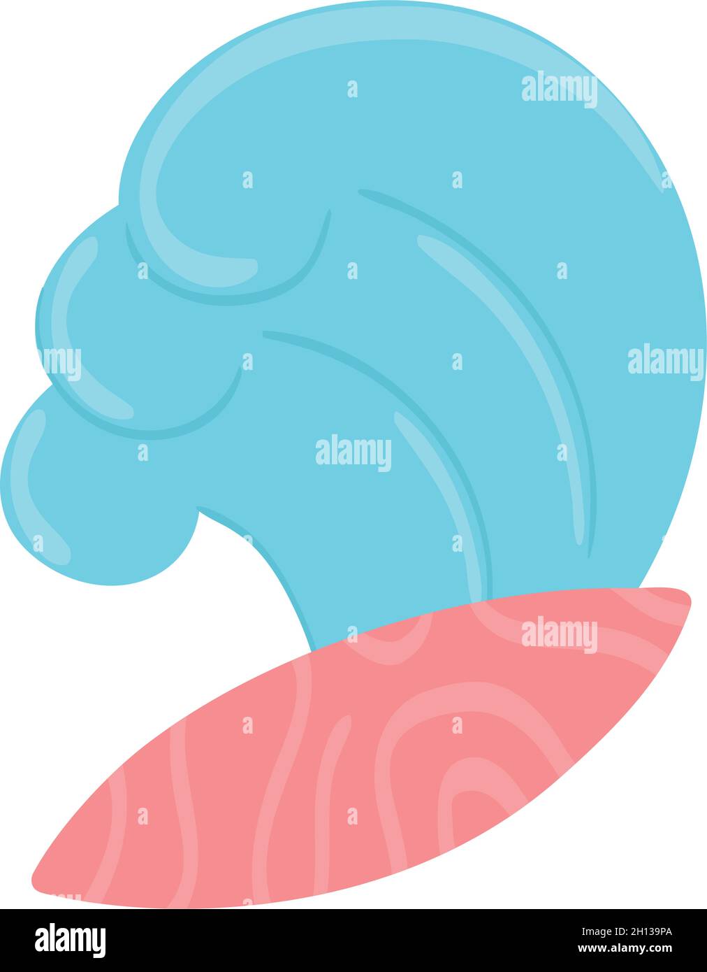 surfboard on sea Stock Vector Image & Art - Alamy