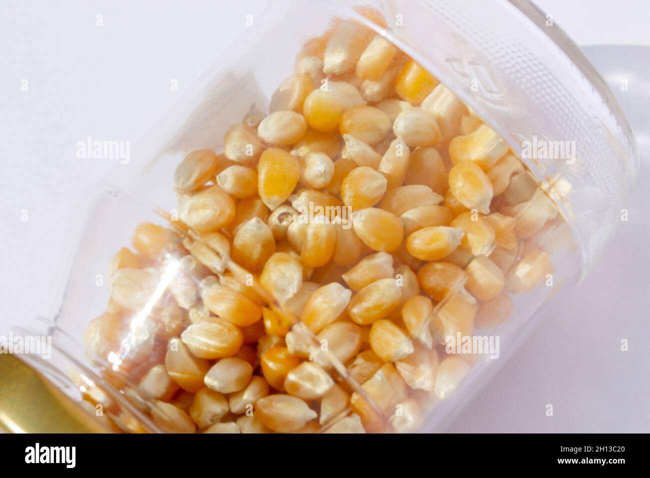 corn kernels in the jar Stock Photo