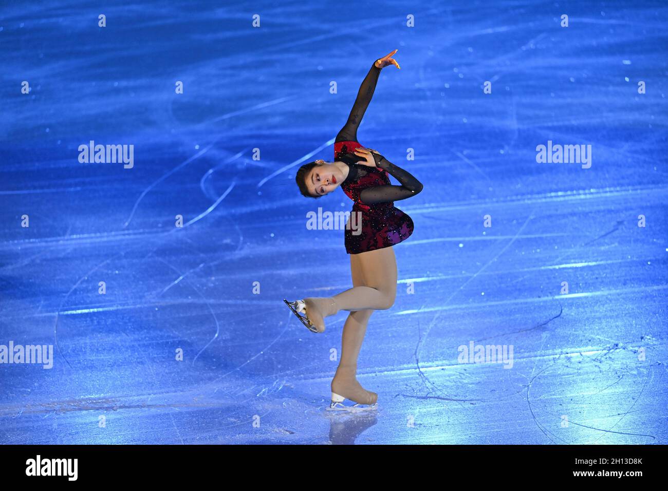 Beijing, China. 16th Oct, 2021. So Joanna of China's Hong Kong performs during the Experience Beijing Asian Open Figure Skating Trophy Closing Gala in Beijing, capital of China, Oct. 16, 2021. Credit: Chen Yichen/Xinhua/Alamy Live News Stock Photo