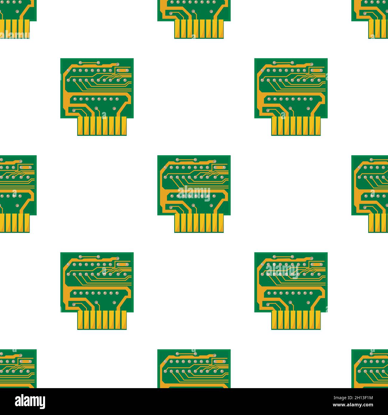 Sensor pattern seamless background texture repeat wallpaper geometric vector Stock Vector