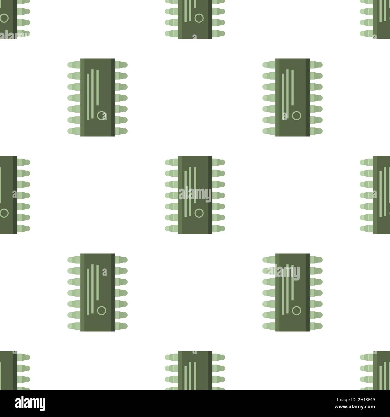 Microcircuit pattern seamless background texture repeat wallpaper geometric vector Stock Vector