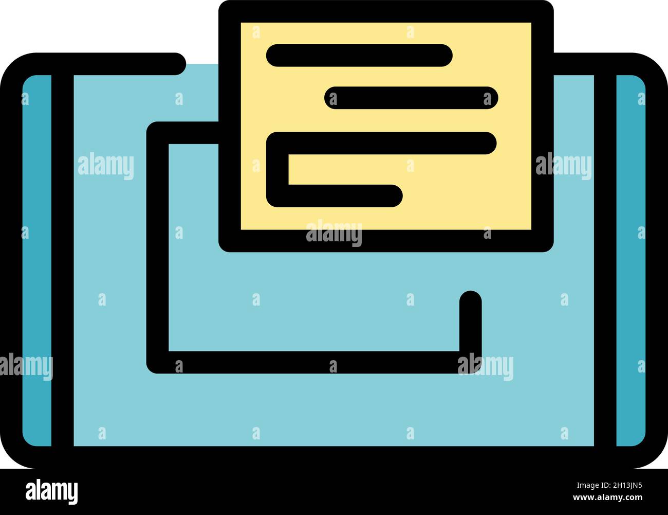 Ui interface icon. Outline Ui interface vector icon color flat isolated ...