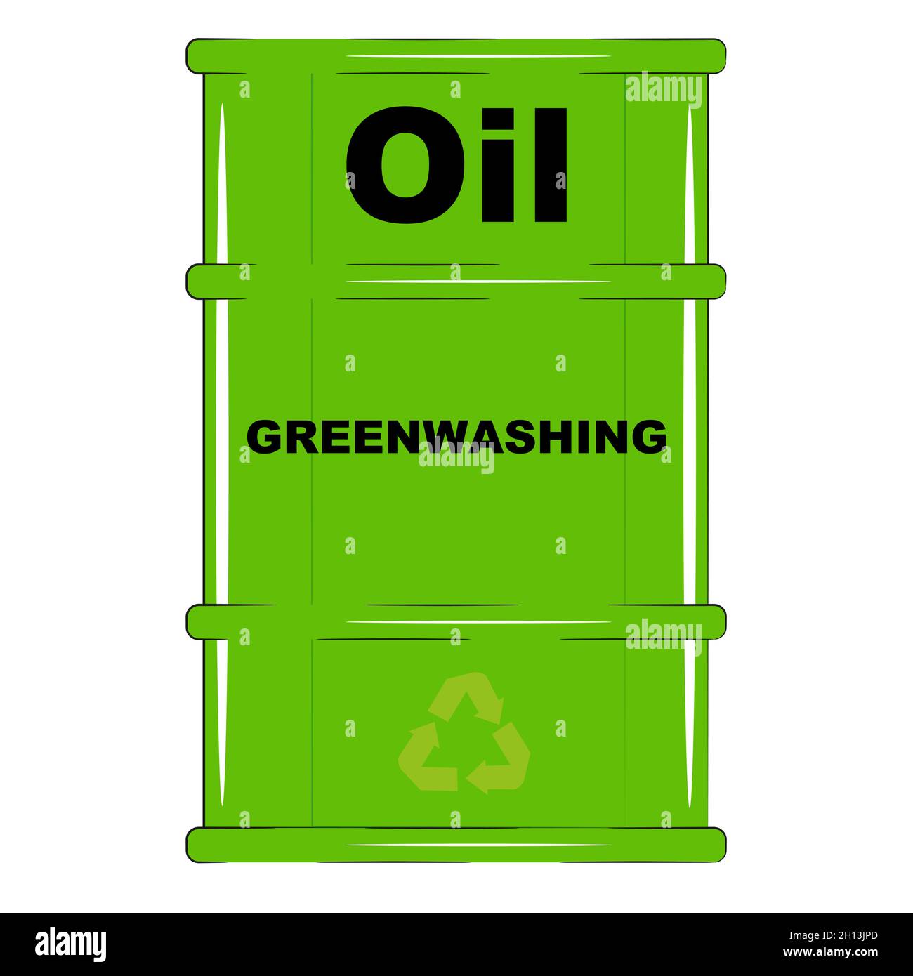 Greenwashing consept vector illustration on a white background Stock Vector