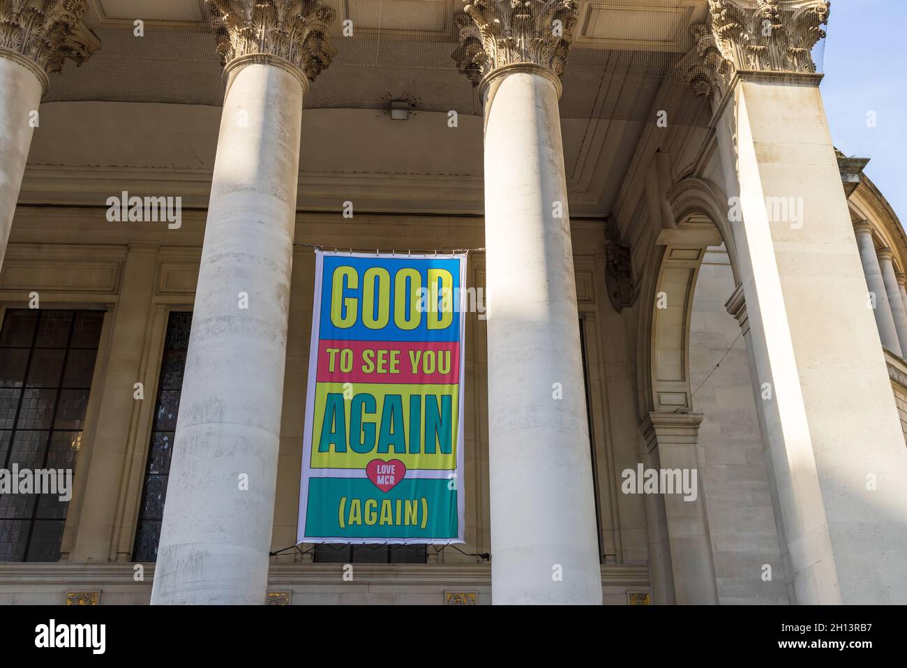 Good to see you again - Post Covid Lockdown sign at the entrance of ...
