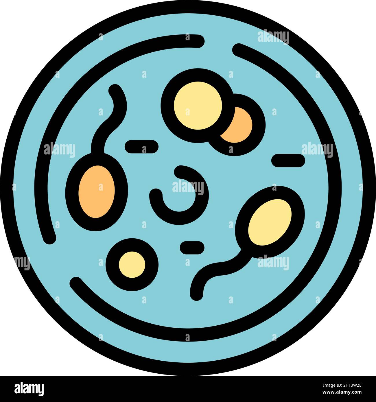 Laboratory petri dish icon. Outline laboratory petri dish vector icon