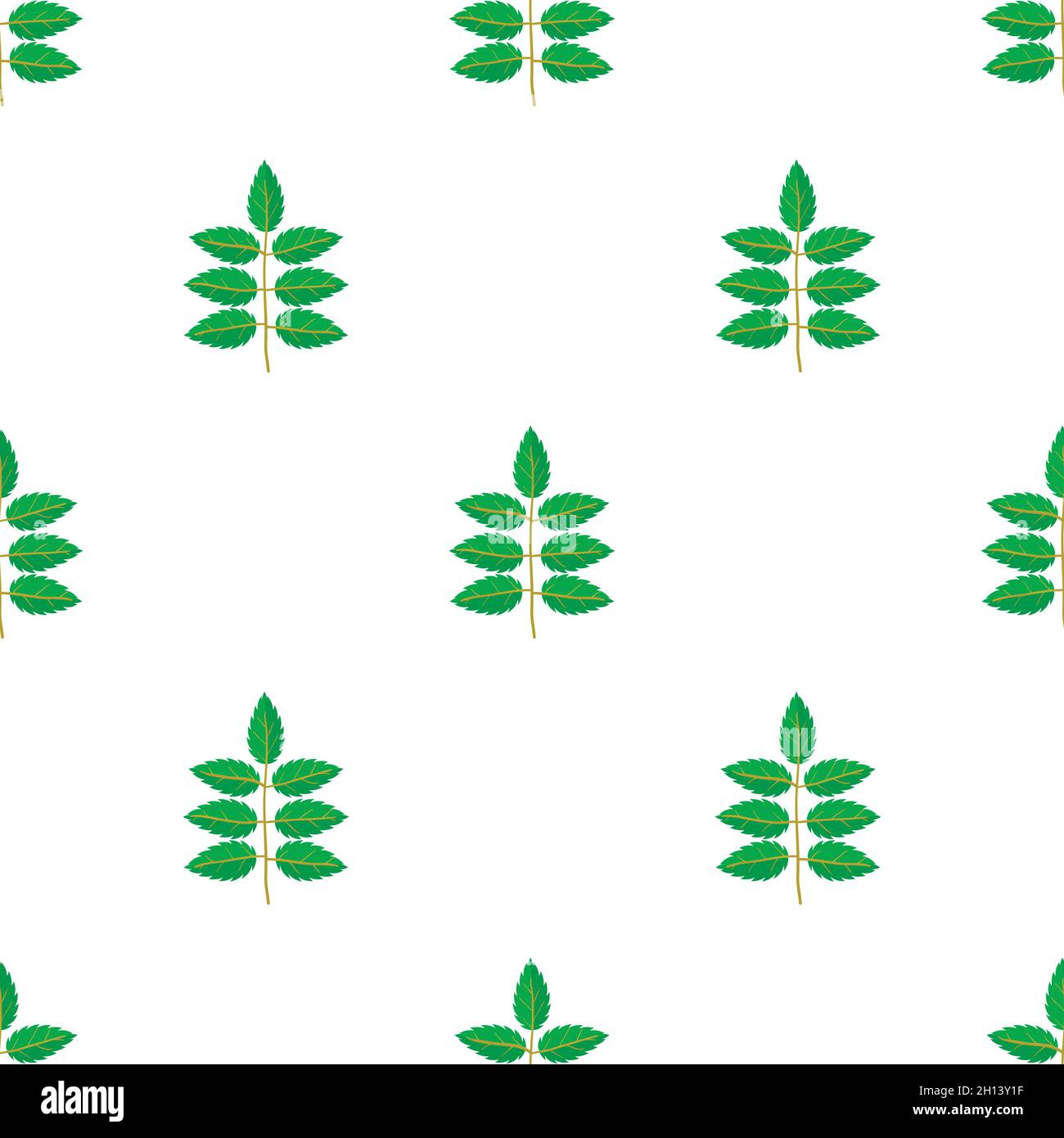 Rowan leaf pattern seamless background texture repeat wallpaper ...
