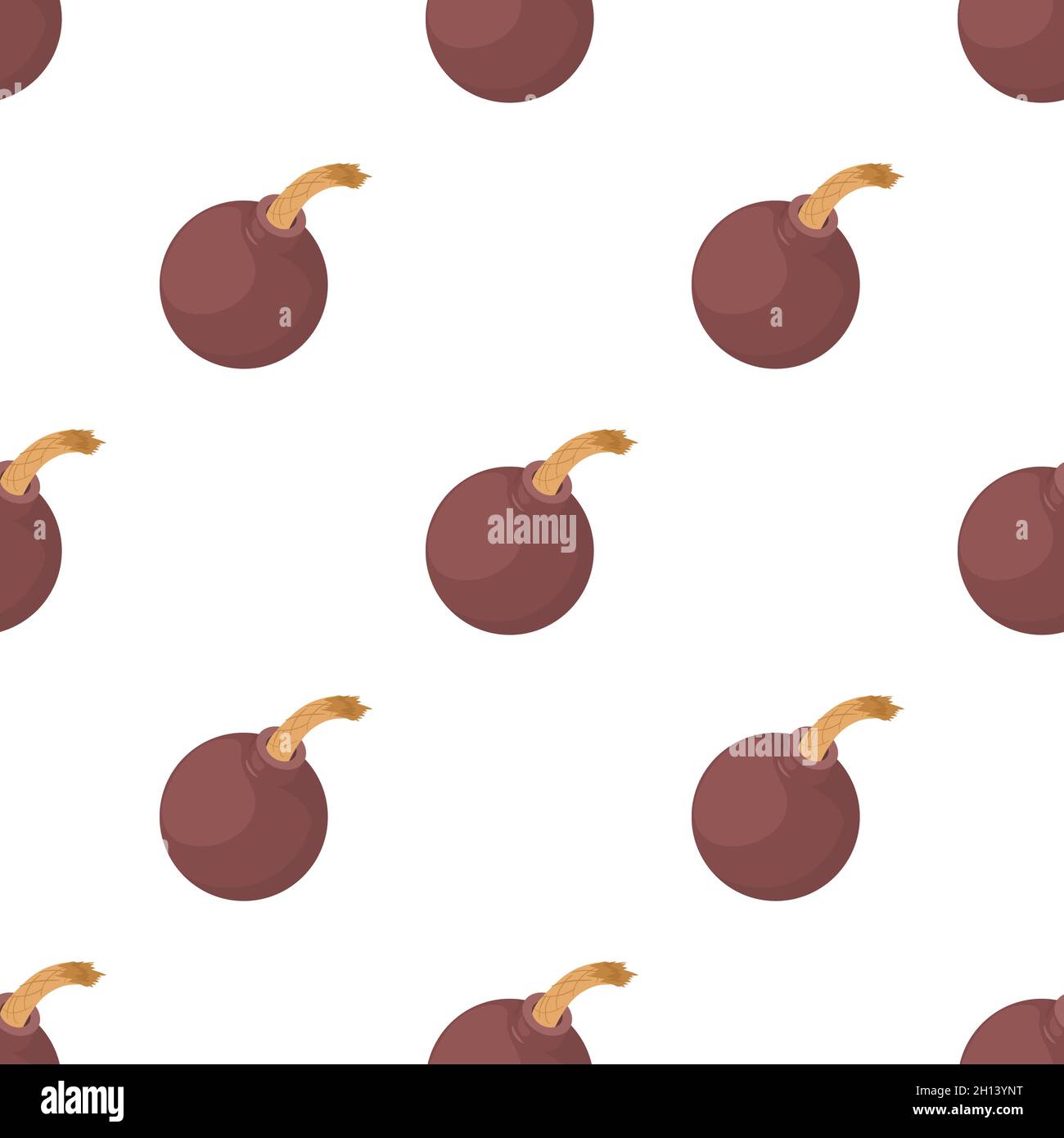 Bomb pattern seamless background texture repeat wallpaper geometric vector Stock Vector