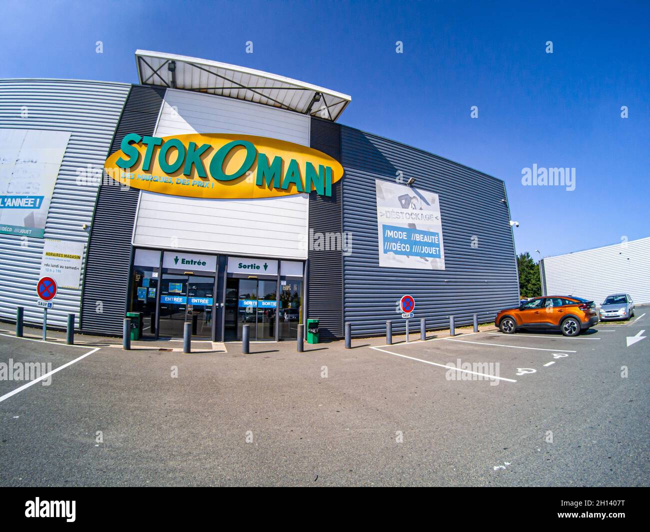 LE MANS, FRANCE - Sep 26, 2021: A front view of the Stokomani market in Le  Mans, France Stock Photo - Alamy