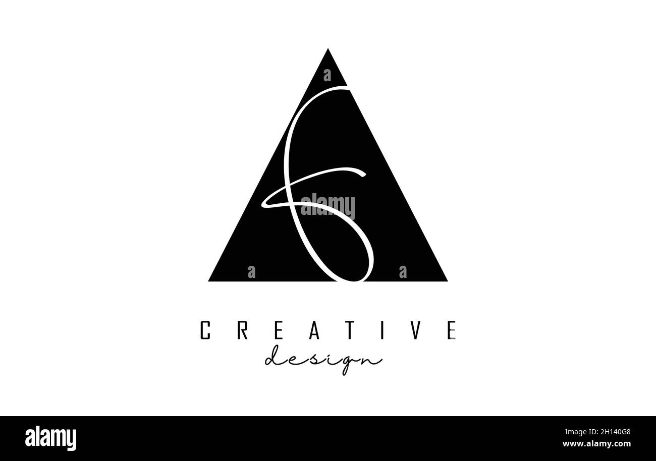 Letters AF A f Logo with a minimalist design. Abstract letters A and F ...
