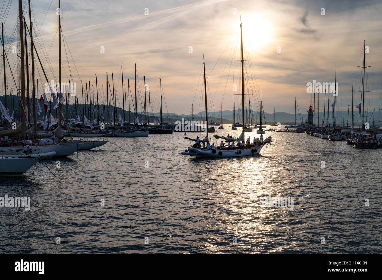 The famous village of SaintTropez during the prestigious sailing event