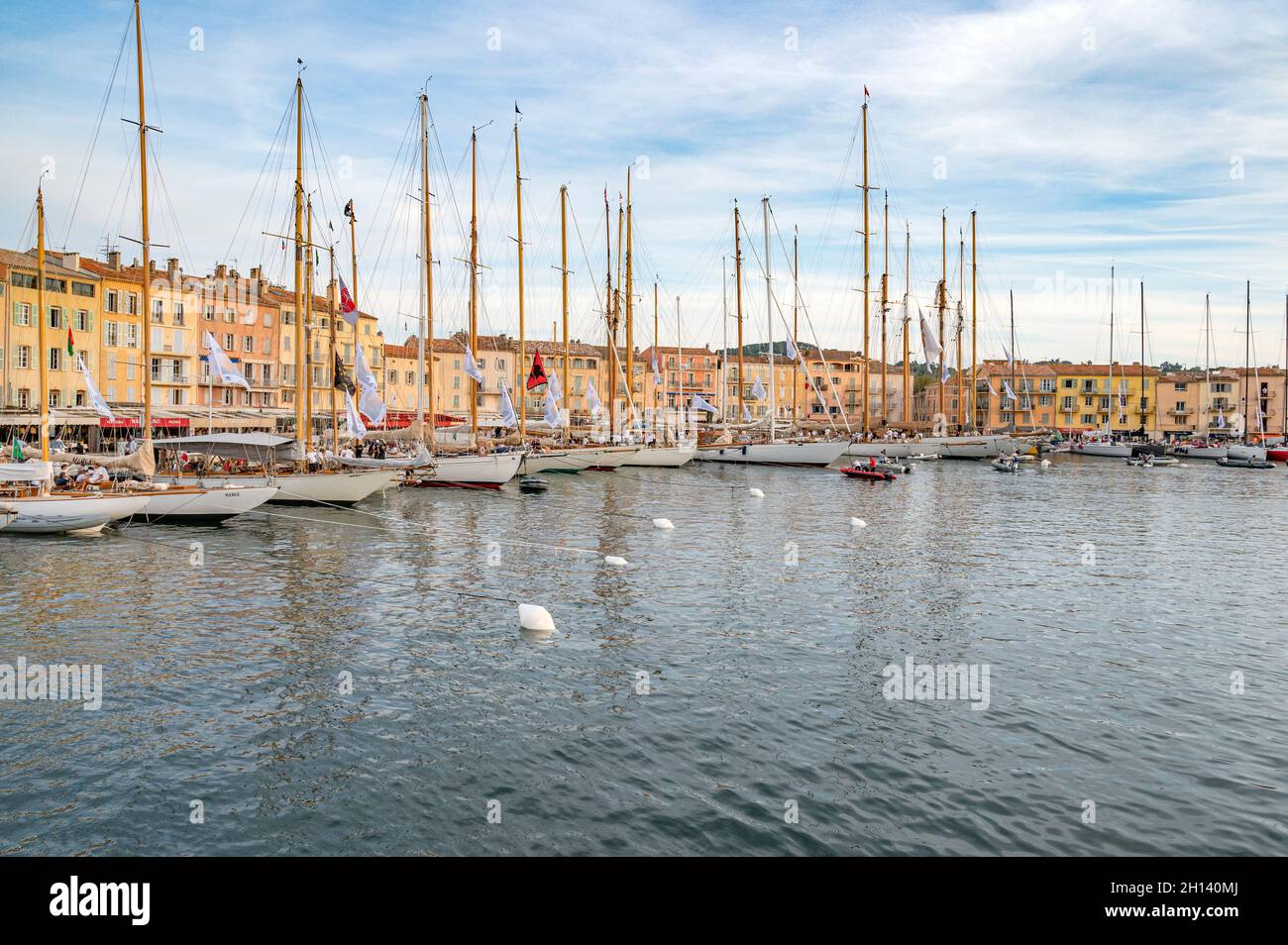 The famous village of SaintTropez during the prestigious sailing event