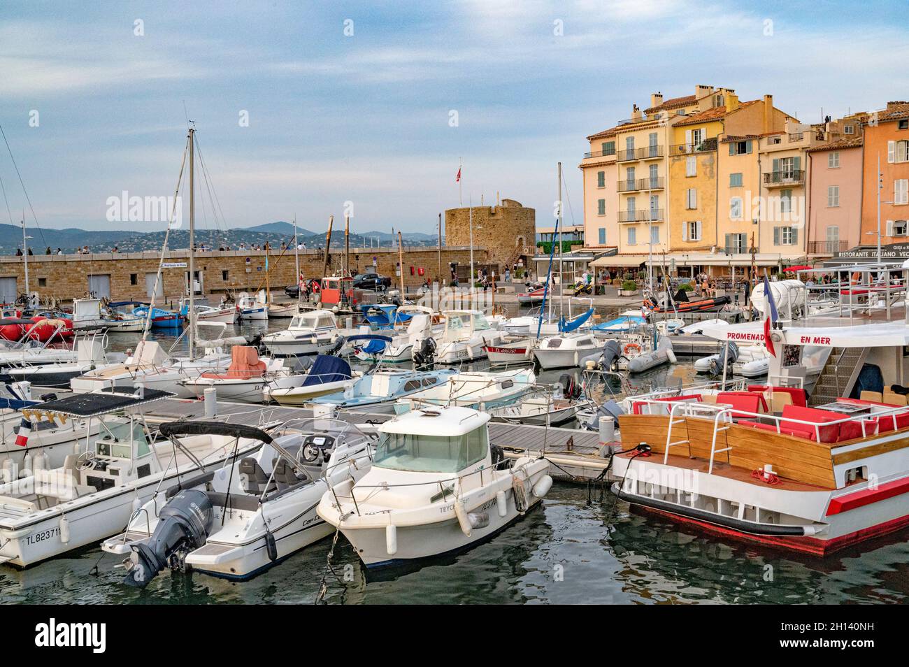 The famous village of SaintTropez during the prestigious sailing event