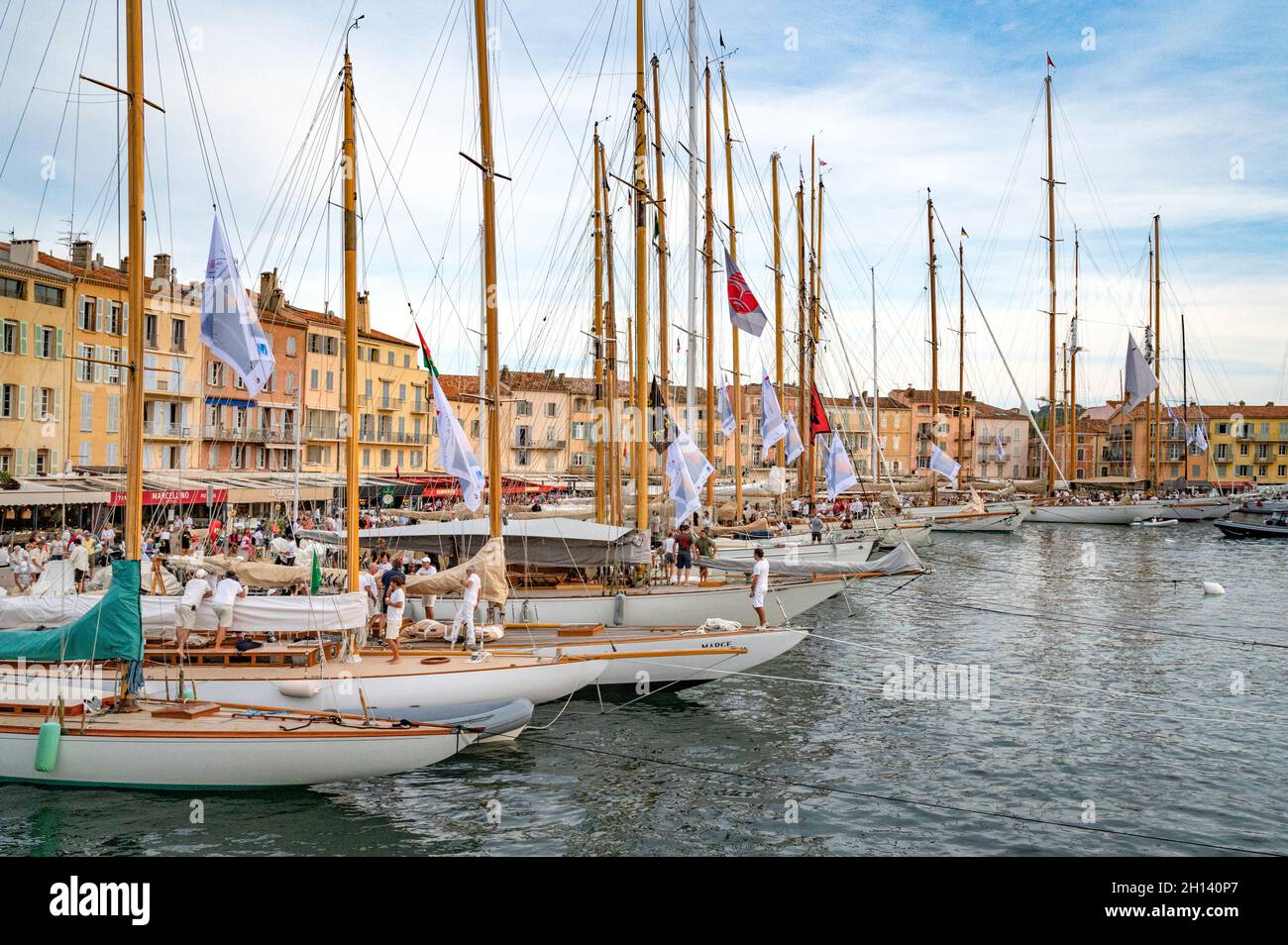The famous village of SaintTropez during the prestigious sailing event