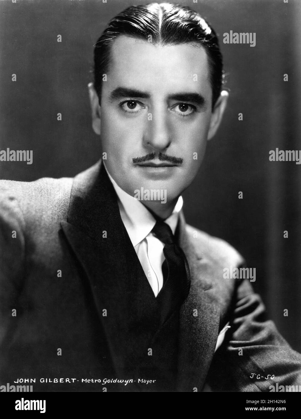 JOHN GILBERT 1931 Portrait publicity for Metro Goldwyn Mayer Stock Photo