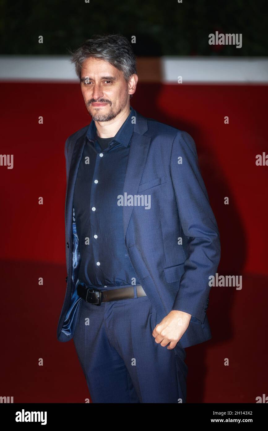 Rome, Italy. 15th Oct, 2021. Marcel Barrena walk the red carpet of the film Mediterraneo-The Law of the Sea, of which he is the director. At the Auditorium Parco della Musica. (Photo by Gennaro Leonardi/Pacific Press) Credit: Pacific Press Media Production Corp./Alamy Live News Stock Photo