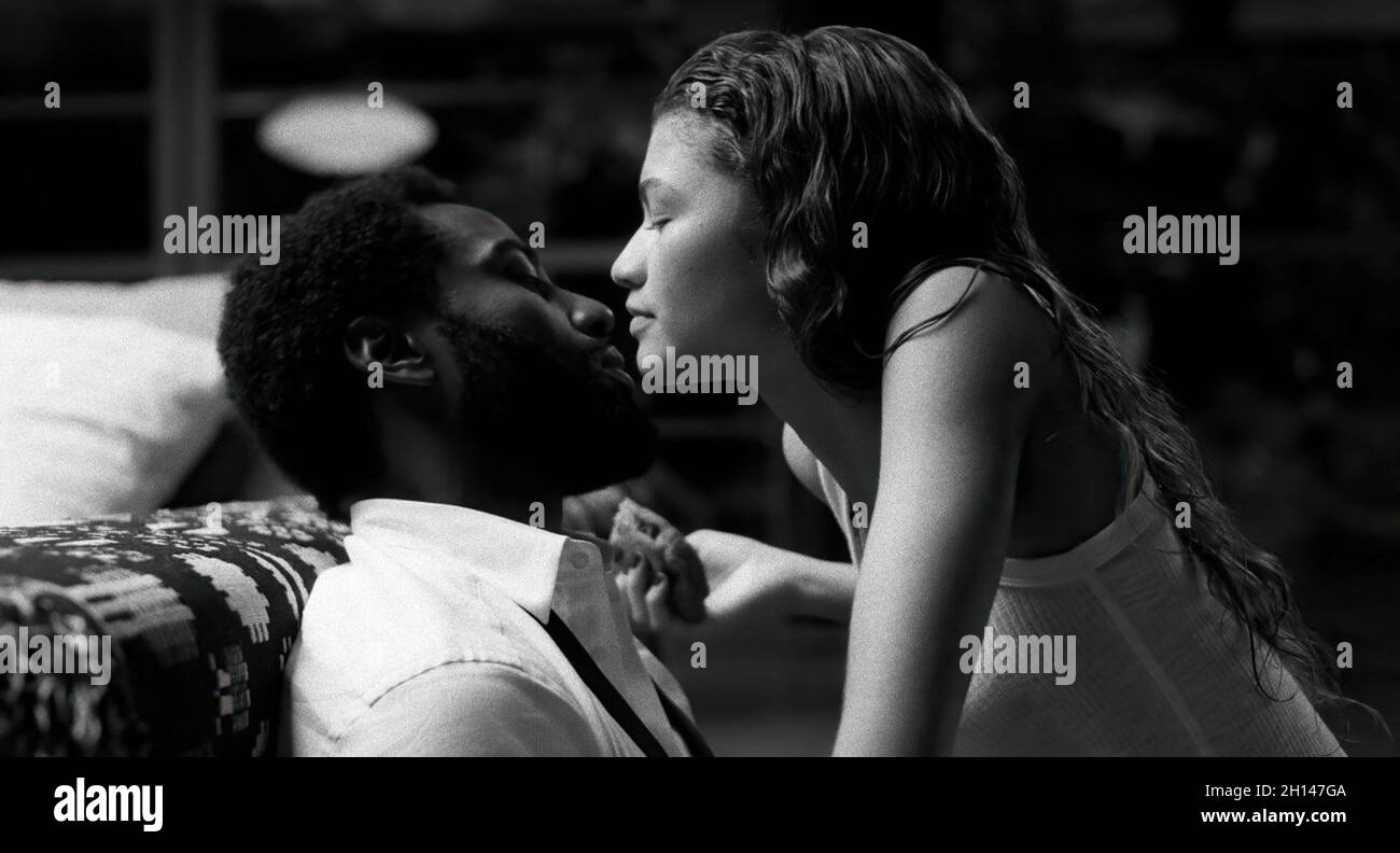 ZENDAYA and JOHN DAVID WASHINGTON in MALCOLM & MARIE (2021), directed