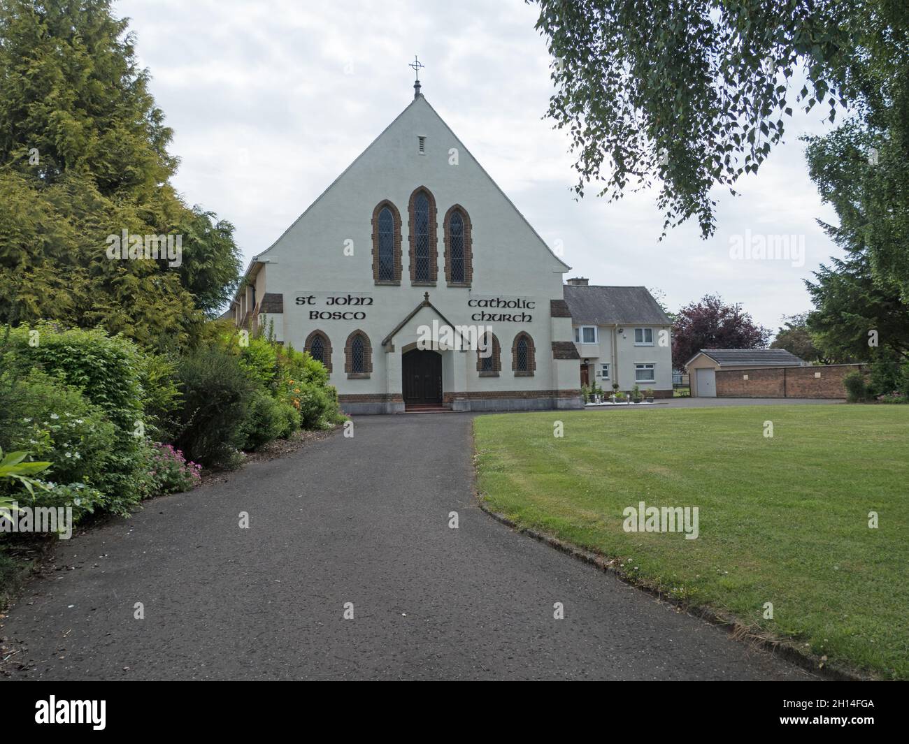 St John Bosco Church, New Stevenston, Motherwell, Scotland Stock Photo