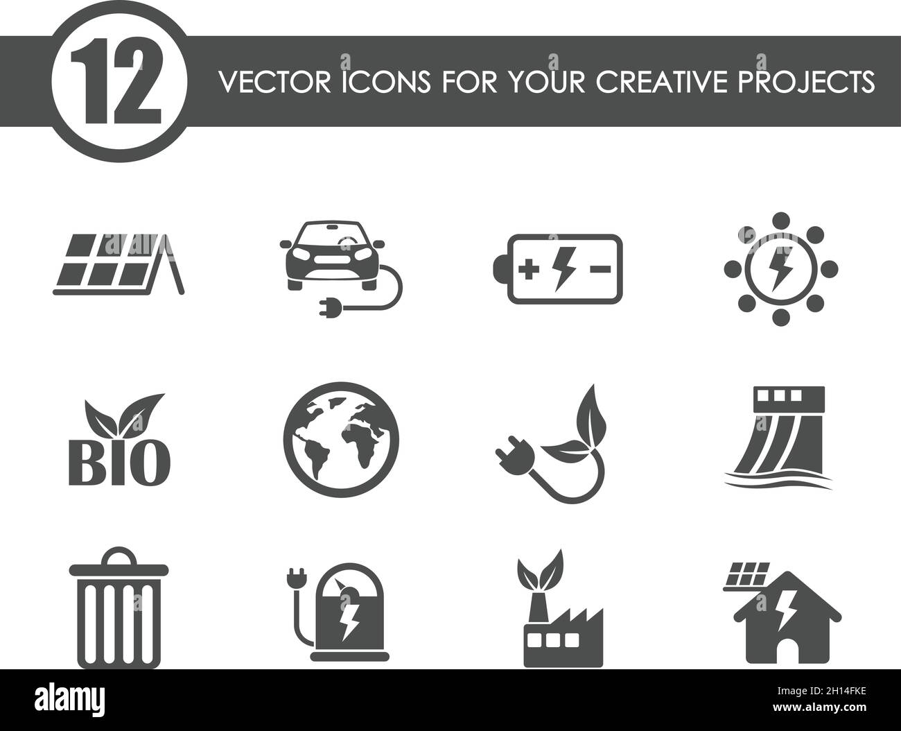 ecology icon setecology vector icons Stock Vector Image & Art - Alamy
