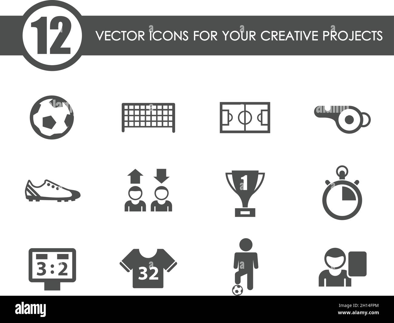 football vector icons Stock Vector Image & Art Alamy