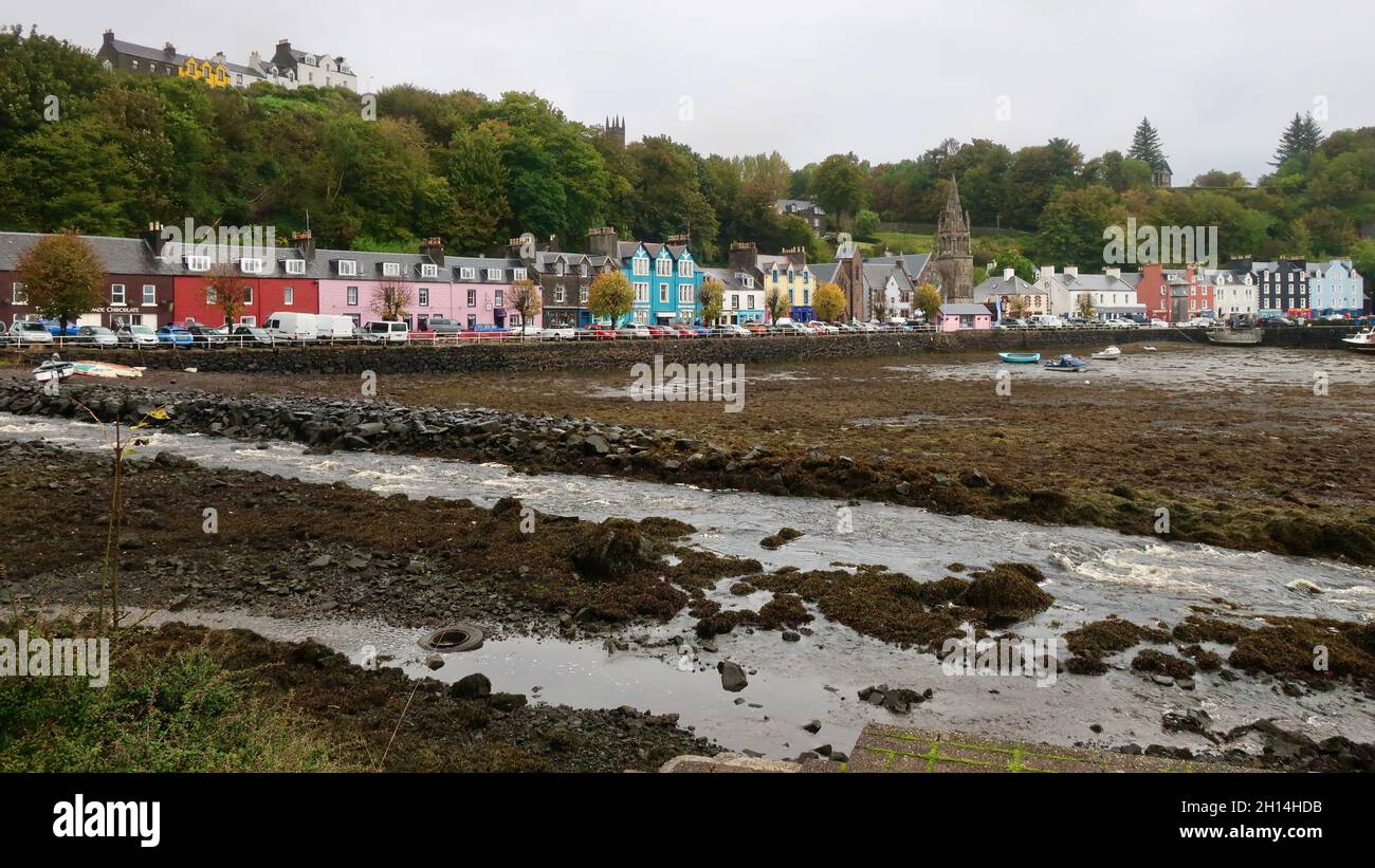 Tobermory, Isle of Mull - 8 October 2021: Popular cruise stop in the western isles of Scotland, UK Stock Photo