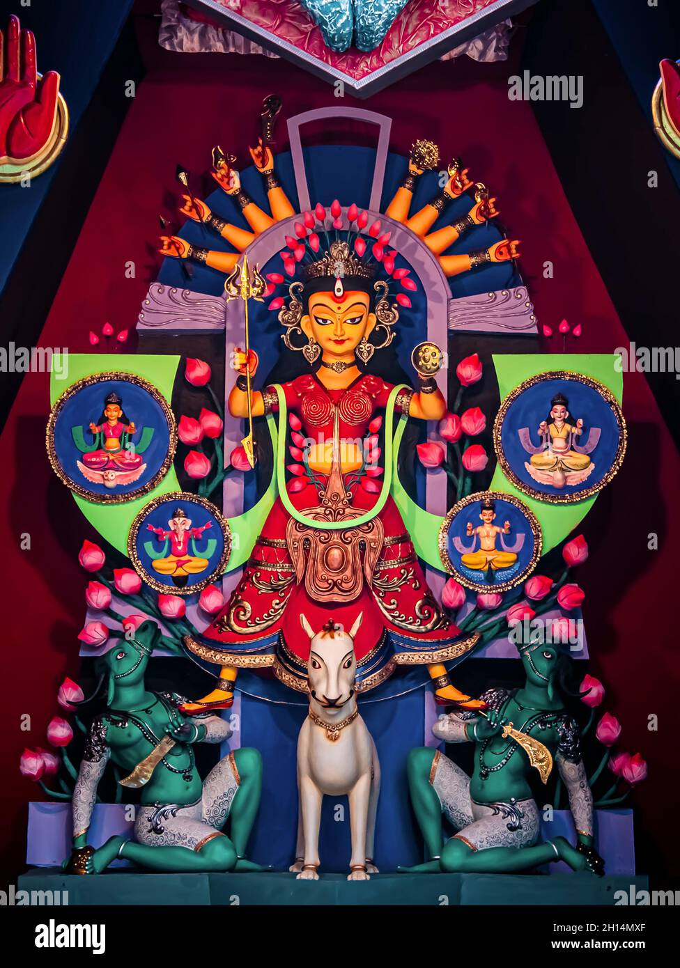 The Supreme shakti, Maa Durga is worshiped in utmost devotion in Hindu  religion Stock Photo - Alamy