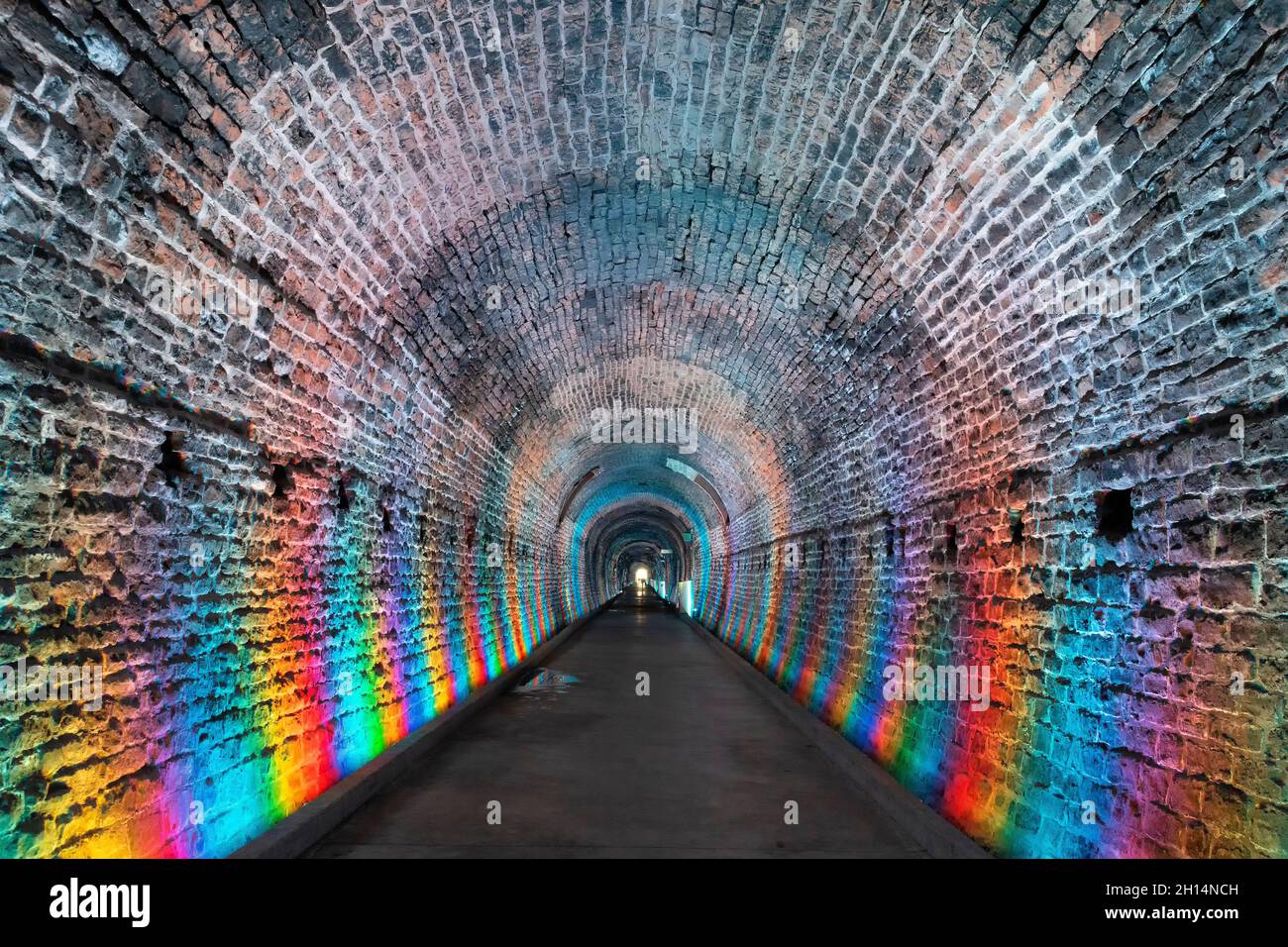 Canada's first railway tunnel now a tourist attraction. Brockville, Ontario, Canada Stock Photo
