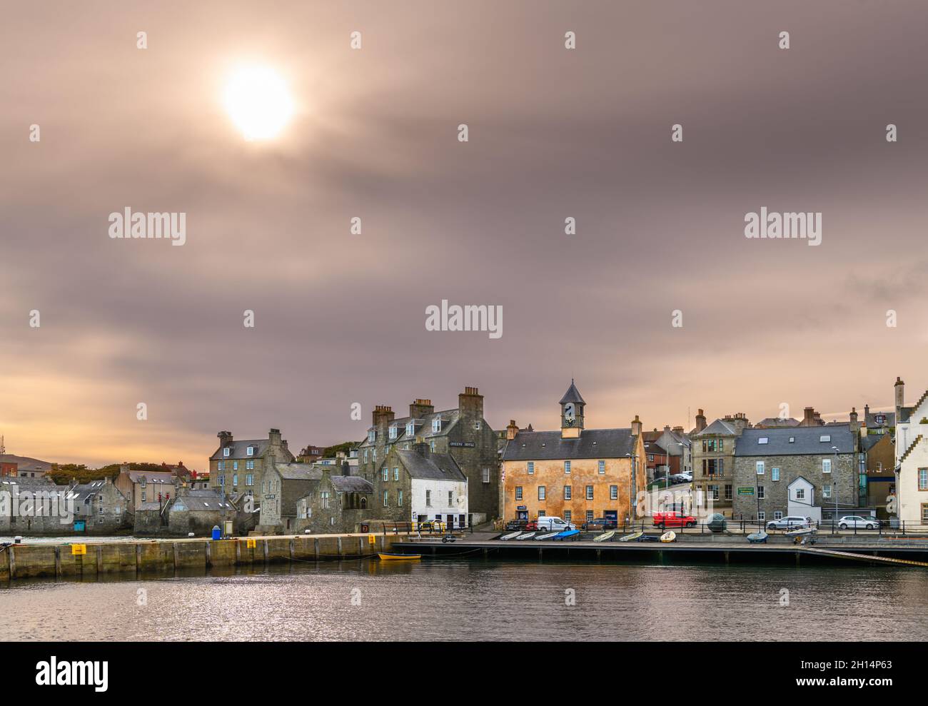 The waterfront at Lerwick, Mainland, Shetland, Scotland, UK Stock Photo