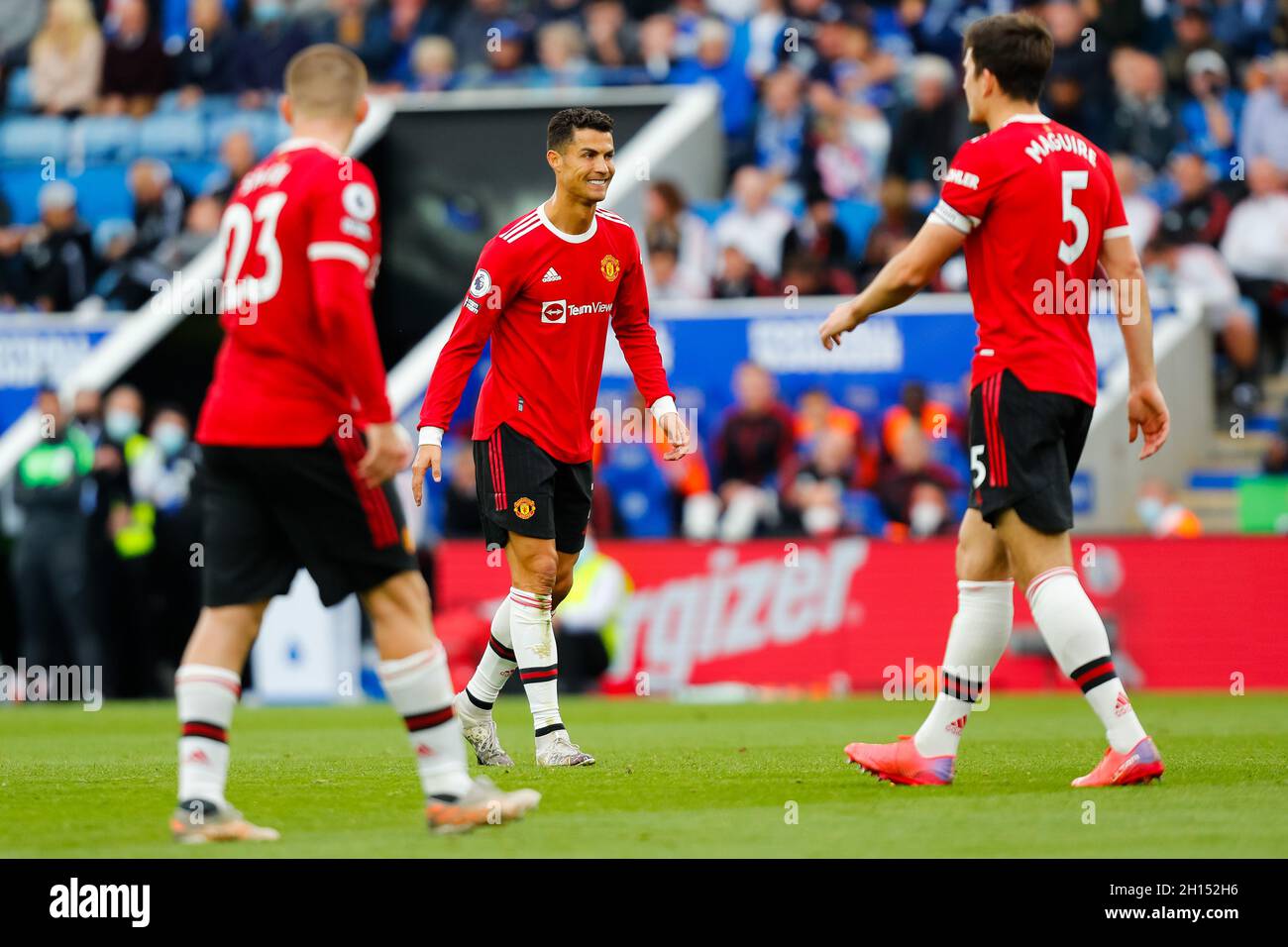 King Power Stadium, Leicester, UK. 16th Oct, 2021. Premier League football, Leicester City versus Manchester United; Cristiano Ronaldo of Manchester United Credit: Action Plus Sports/Alamy Live News Stock Photo
