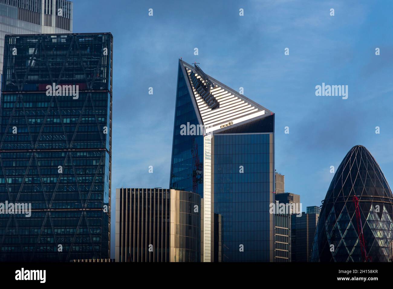 The financial centre of the capital city of England London viewed from ...