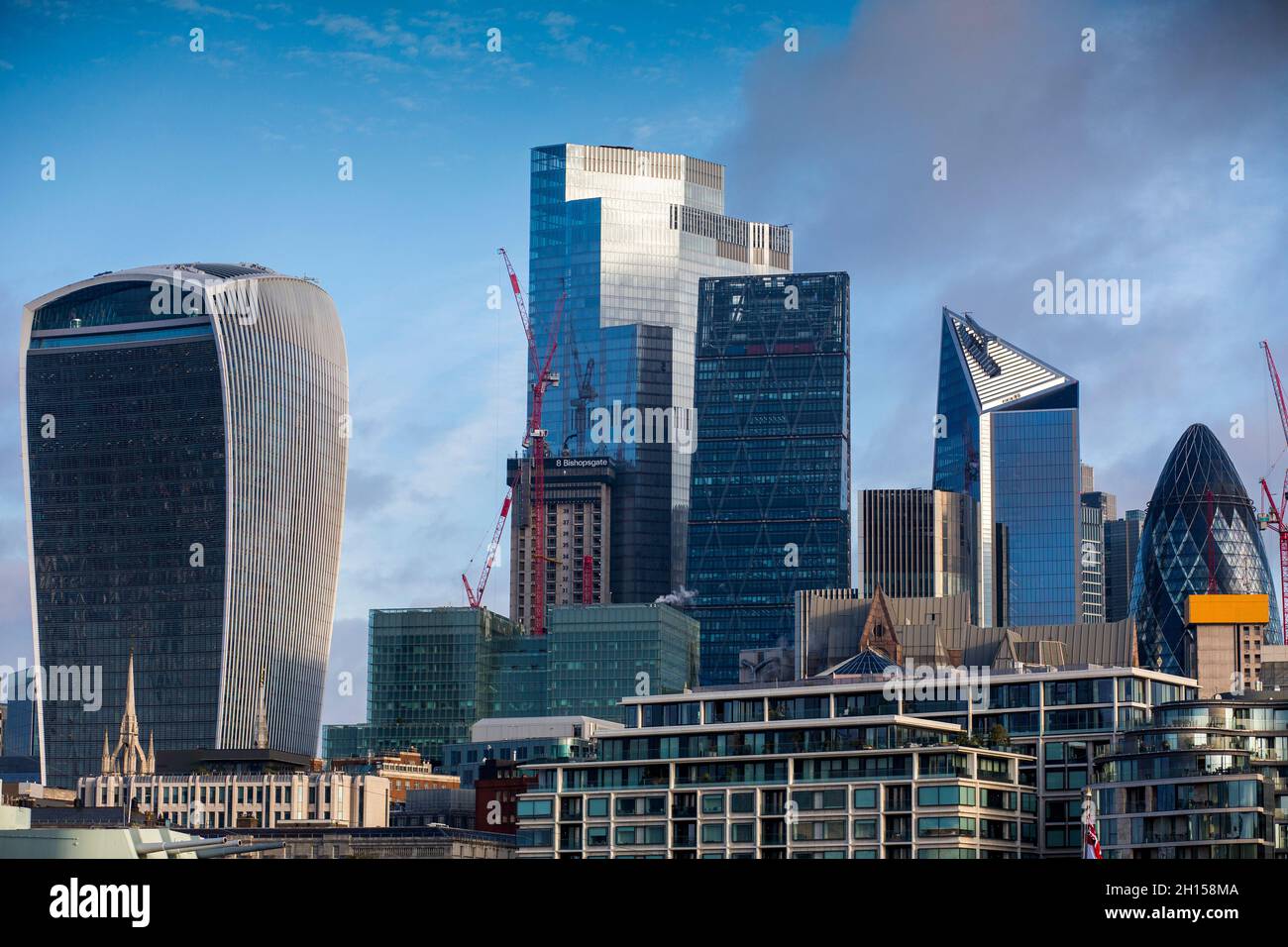 The financial centre of the capital city of England London viewed from ...