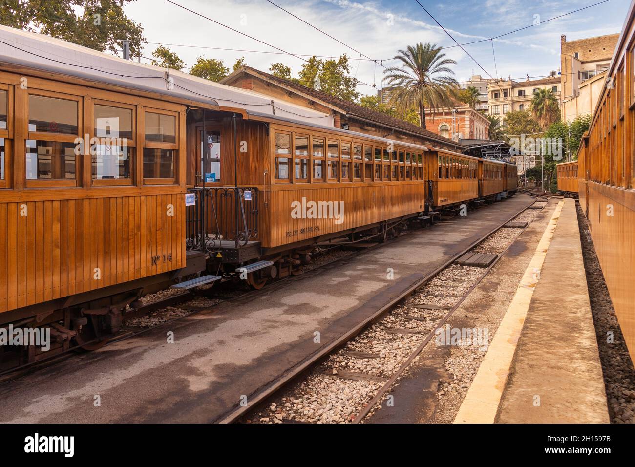 Mallorca Train Stock Photo