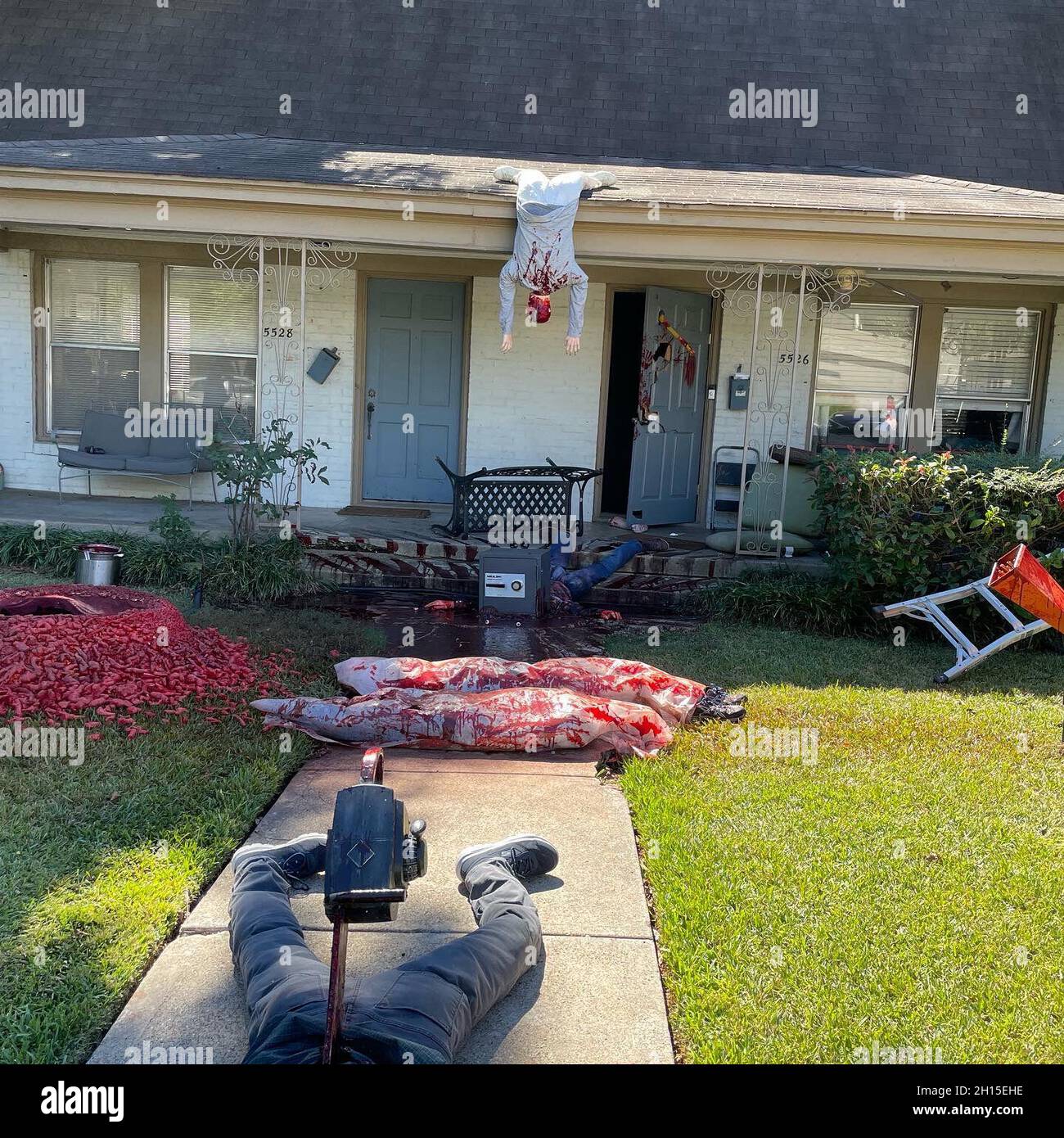 Dallas, Texas, USA. 16th Oct, 2021. An extremely realistic Halloween