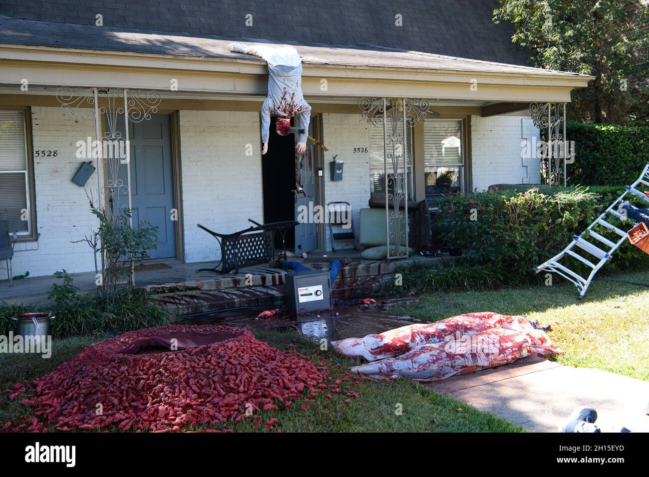 Dallas, Texas, USA. 16th Oct, 2021. An extremely realistic Halloween
