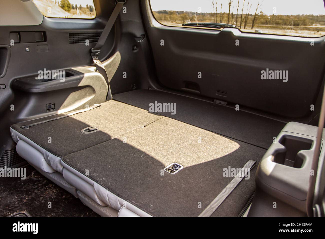 MOSCOW, RUSSIA APRIL 10, 2021 Hyundai Palisade LX2 Interior close up