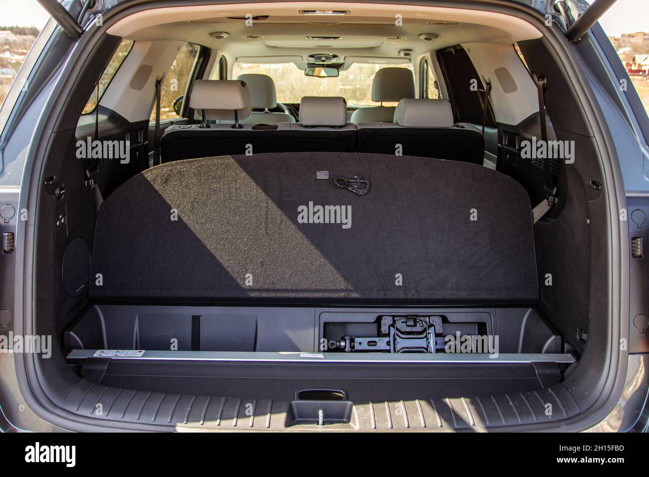 MOSCOW, RUSSIA APRIL 10, 2021 Hyundai Palisade LX2 Interior close up