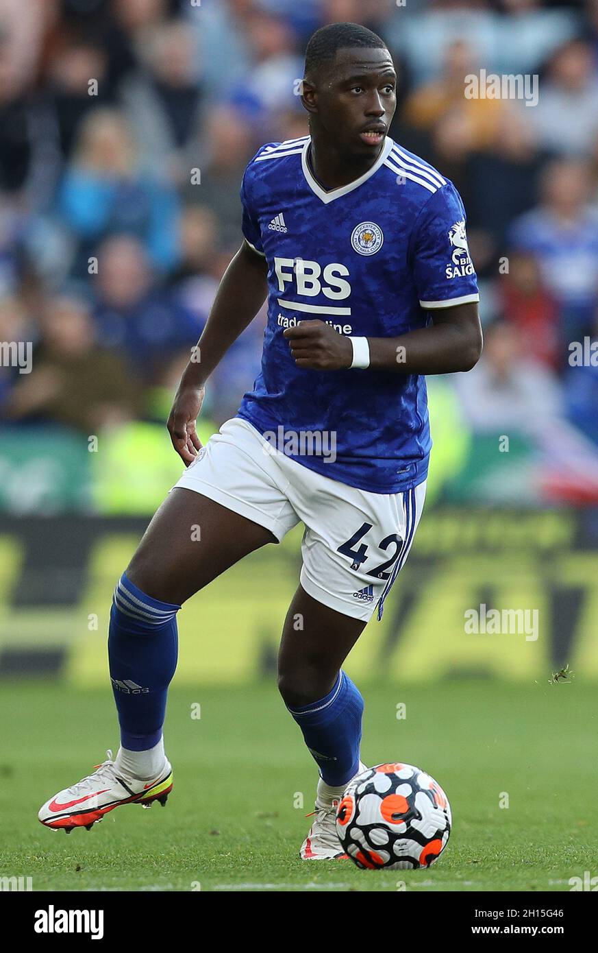 Leicester, England, 16th October 2021.  Boubakary Soumare of Leicester City during the Premier League match at the King Power Stadium, Leicester. Picture credit should read: Darren Staples / Sportimage Stock Photo