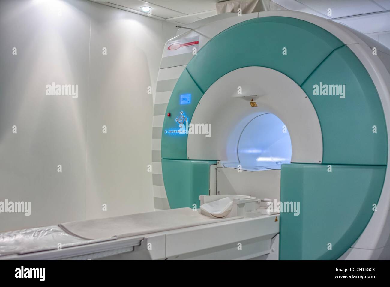 Medical facility, MRI scan , in a hospital room, magnetic resonance imaging Stock Photo