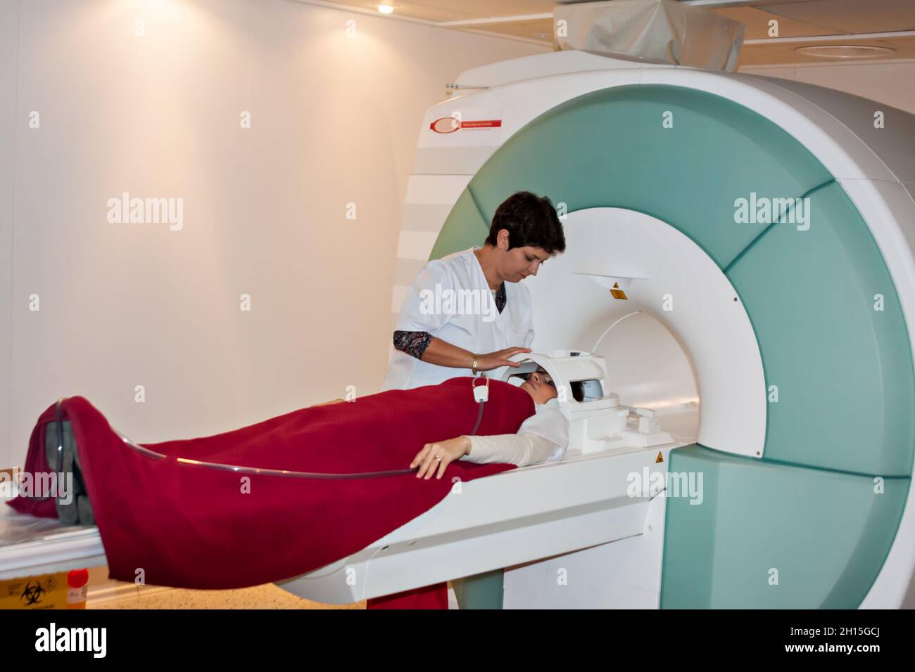 Medical facility, MRI scan , in a hospital room, resonance