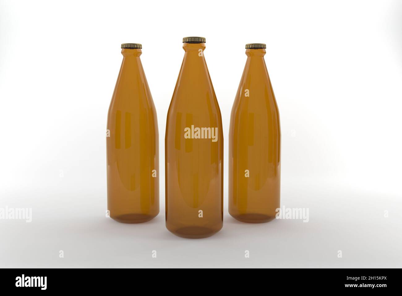 3D render of a bottles isolated on a white background Stock Photo - Alamy