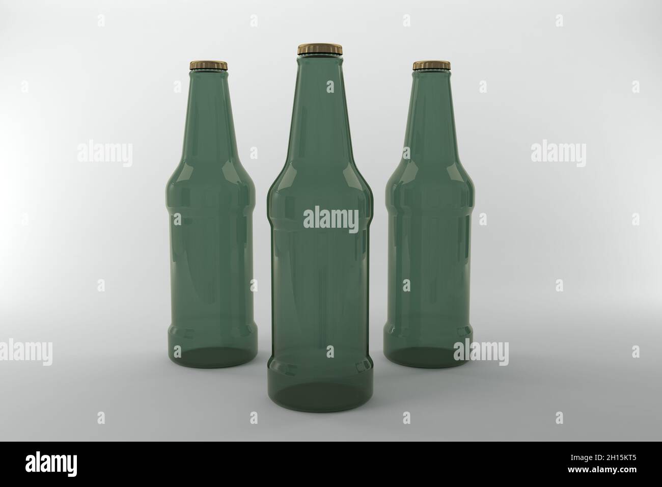 3D render of a bottles isolated on a white background Stock Photo - Alamy
