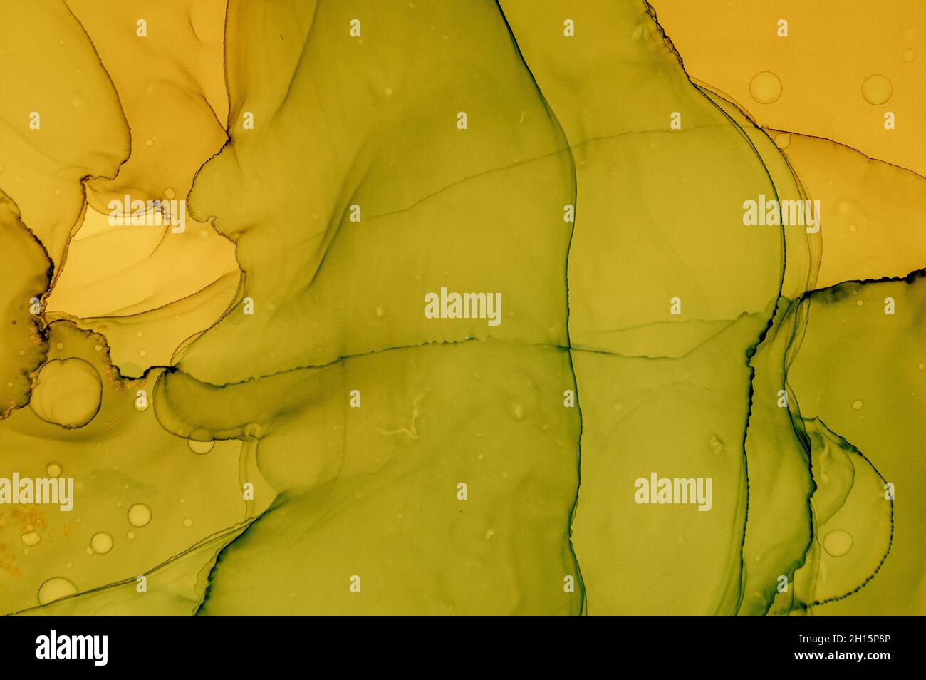 Gold Fluid Art. Abstract Marble Illustration. Stock Photo