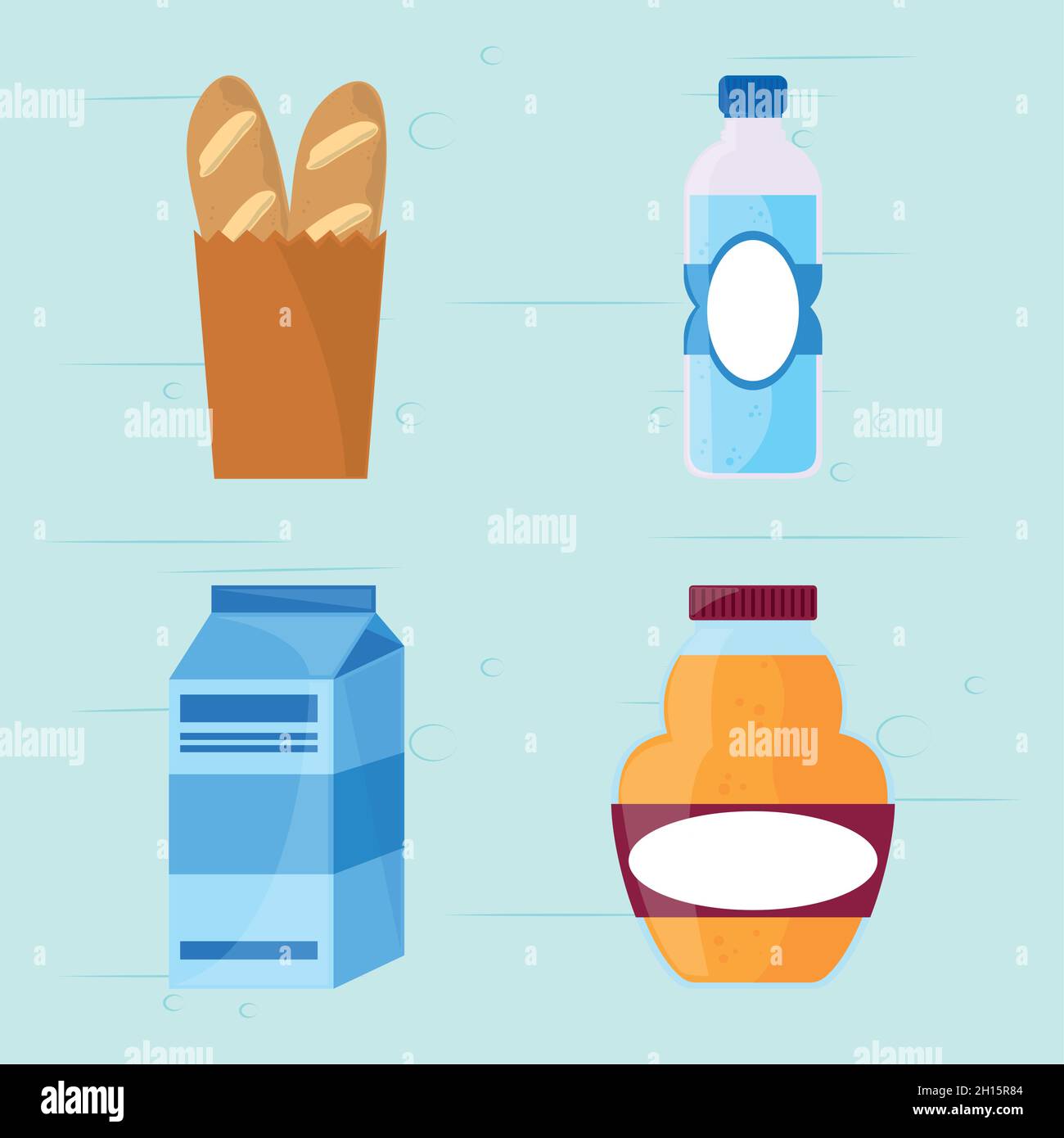 food grocery icons Stock Vector Image & Art - Alamy