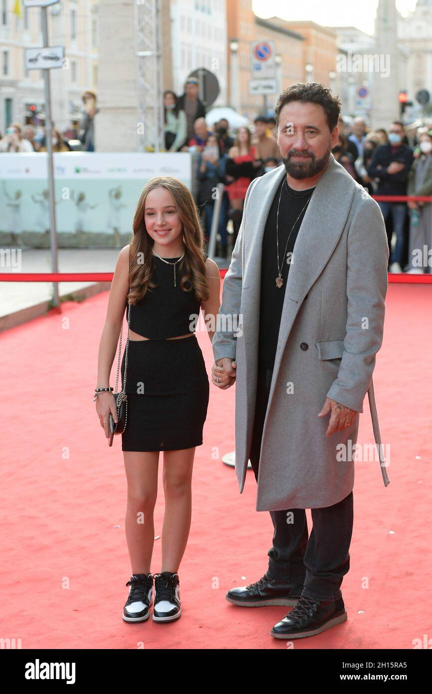 Rome, Italy. 16th Oct, 2021. Federco Zampaglione and Linda Zampaglione