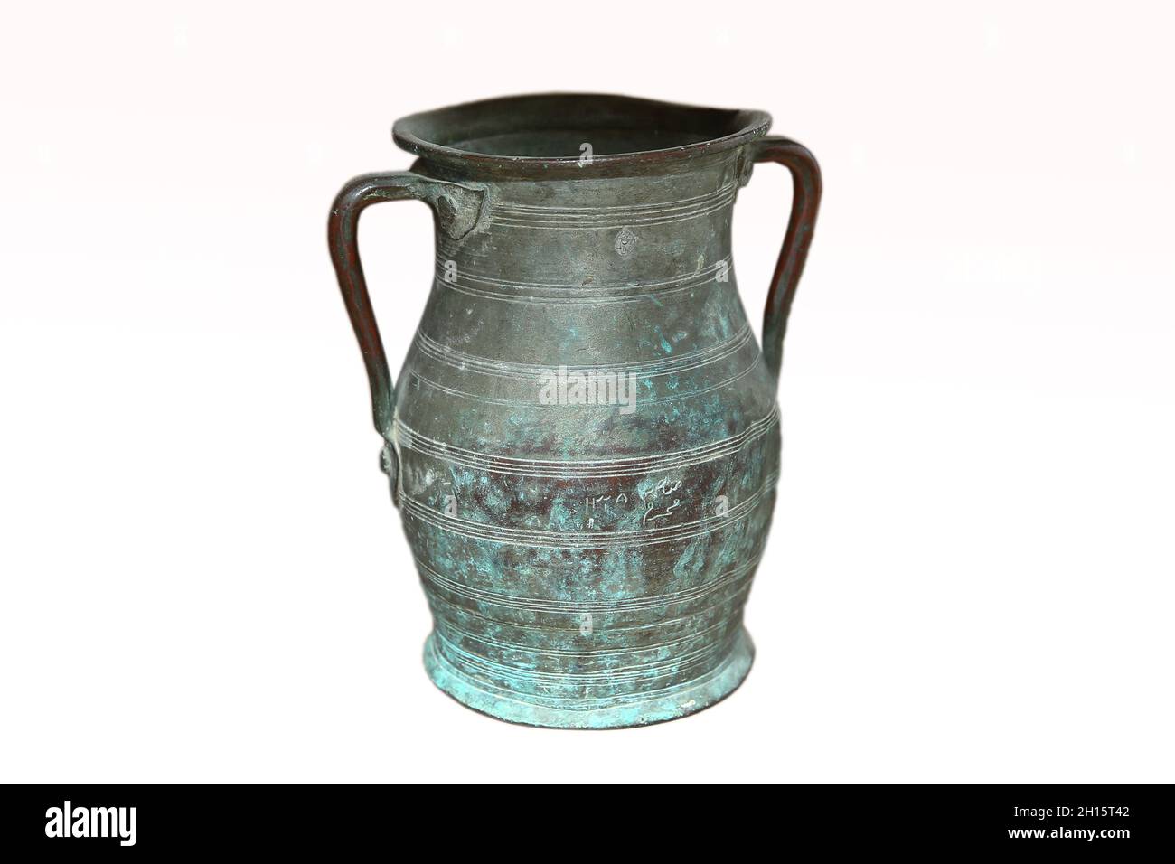 Ancient Copper Pots . antique vase . Very old metallic jug . Very old