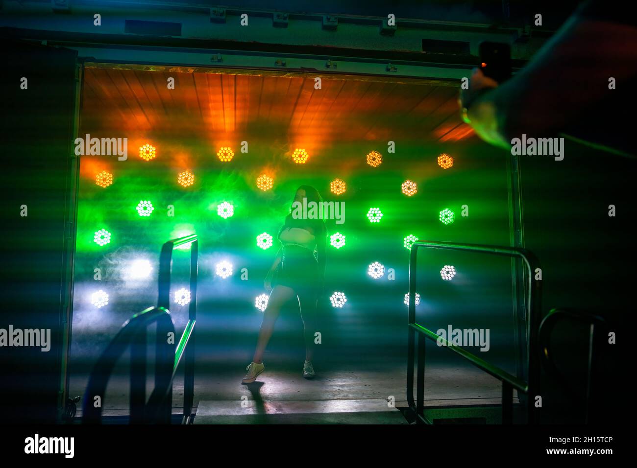 Orlando, USA. 15th Oct, 2021. Attendee poses for a picture during